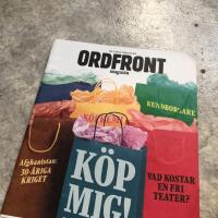 Ordfront Magasin nr 2 2012 ( tema shopping, afghanistan 30 &aring;riga kriget, kundborgare)