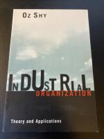 Industrial organization - theory and applications