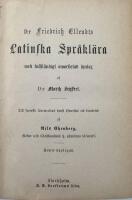 Dr Friedrich Ellendts Latinska Spr&aring;kl&auml;ra