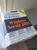 Windows server 2003 - the complete reference