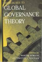 Approaches to Global Governance Theory