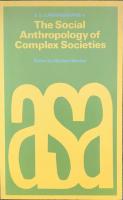 Social Anthropology of Complex Societies