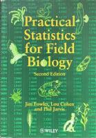 Practical Statistics for Field Biology; Second Edition