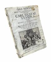 &Auml;re-minne &ouml;fver framledne hans excellence, herr riksr&aring;det, m.m. grefve Carl Gustaf Tessin, uprest uti et tal f&ouml;r Kongl. Vetenskaps academien, den 25 martii 1771.