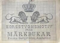 KORSSTYGNSMOTIV FR&Aring;N M&Auml;RKDUKAR