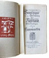 Samlingar til en Beskrifning &ouml;fwer Norrland, Femte Samlingen 3 bandet, Lappmarken; utgiven av G. Kallstenius