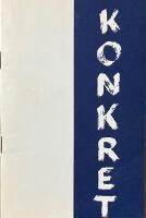 KONKRET  -  Utst&auml;llning Olle Bonni&eacute;r - Pierre Olofsson - Karl-Axel Pehrson, M&aring;lningar, Arne Jones, Skulptur, 19 mars - 5 april 1949; Galerie Blanche, Katalog Nr 15