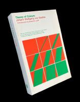 THEORY OF COLOURS; Introduction by Deane B. Judd