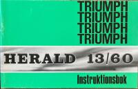 TRIUMPH HERALD 13/60  Instruktionsbok