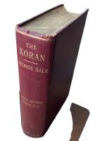 THE KORAN  or  ACORAN of MOHAMMED, with elanatory notes and preliminary discourse by George Sale [ca 1697-1736]; also readings from Savary&acute;s version; with maps and plans