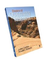 BASICS OF QUALITATIVE RESEARCH 3e  :   Techniques and Procedures for Developing Grounded Theory; Third edition