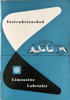Volkswagen Limousine Cabriolet  -  Instruktionsbok