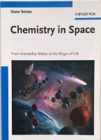 CHEMISTRY IN SPACE  :  From Interstellar Matter to the Origin of Life