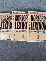 Korsord lexikon från A till Ö i tre band