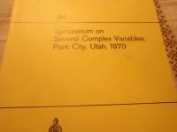 Symposium on several complex variables : Park City, Utah, 1970
