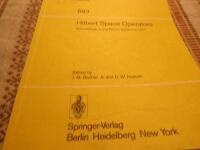 Hilbert space operators : Proceedings, California State university Long Beach, Long Beach, California, 20-24 June, 1977