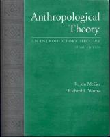 Anthropological Theory