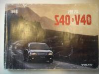 Volvo S40 och V40 1998 Instruktionsbok
