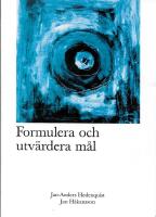 Formulera och utv&auml;rdera m&aring;l