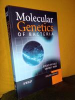 Molecular Genetics of Bacteria &ndash; Fourth Edition &ndash; [Inneh&aring;ll:] 1. Nucleic Acid Structure and Function. 2. Mutation and Variation. 3. Regulation and Gene Expression. 4. Genetics of Bacteriophages. 5. Plasmids. 6. Gene Transfer. 7. Genomic Plasticity: Movable Genes and Phase Variation. 8. Genetic Modification: Exploiting the Potential of Bacteria. 9. Genetic Methods for Investigating Bacteria. 10. Gene Mapping to Genomics.