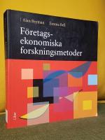 F&ouml;retagsekonomiska forskningsmetoder