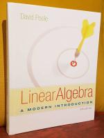 Linear Algebra – A Modern Introduction – 4th edition