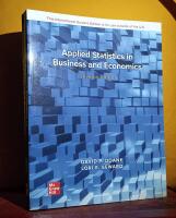 Applied Statistics in Business and Economics &ndash; [International Student Edition (ISE), Seventh Edition]