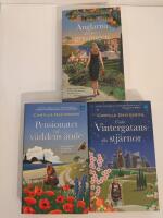 Komplett serie. Bok 1,Under Vintergatans alla stj&auml;rnor. Bok 2, Pensionatet vid v&auml;rldens &auml;nde. Bok 3,&Auml;nglarna dansar i gryningen.