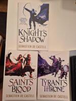In English! The Greatcoats Book II Knight`s shadow , III Saint's blood , IV Tyrant`s throne.