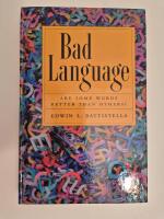 Bad language - are some words better than others?