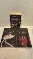 3 b&ouml;cker. Synda. &Auml;lska. Drama.