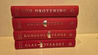 Komplett serie. R&ouml;d drottning.Glassv&auml;rdet.Kungens f&aring;nge.Krigsstorm.