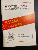 &Auml;rentuna Kyrka jubileumsvecka 4-10 mars