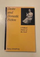 Desire and domestic fiction - a political history of the novel