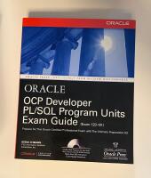 OCP developer PL/SQL program units exam guide