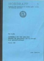Genrer i Ny tid 1892-1912 : metoder f&ouml;r genreanalys och en &ouml;versikt &ouml;ver genreutvecklingen 