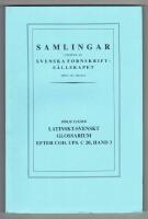 Latinskt-svenskt glossarium efter cod. ups. C. 20. HAND 3. 