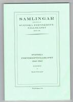 Svenska fornskrifts&auml;llskapet 1843&ndash;1943 &ndash; Historik