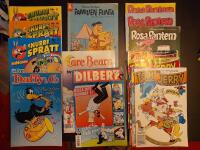 15 st. blandade tidningar. Snurre spr&auml;tt, Dilbert, Familjen Flinta m.f.