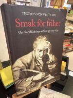 Vegesack, Thomas von/Smak f&ouml;r frihet