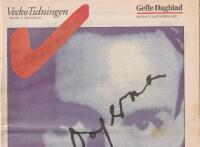 VeckoTidningen/Gefle Dagblad sept 1973 om Stig Dagerman