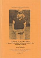 &rdquo;To Pee or not to Pee?&rdquo; &ndash; A study of the voiding pattern and urinary flow in healthy children
