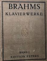 Brahms Klavier-Werke Band 1 (Op. 1, 2, 4, 5, 9, 10, 21, 24) 