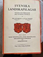 Svenska landskapslagar, tolkade oh f&ouml;rklarade f&ouml;r nutidens svenskar, femte serien, &Auml;ldre V&auml;stg&ouml;talagen, Yngre V&auml;stg&ouml;talagen, Sm&aring;landslagens Kyrkobalk och Bj&auml;rk&ouml;ar&auml;tten
