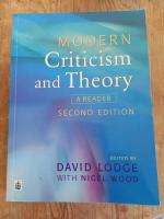 Modern criticism and theory - a reader