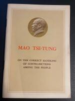 On the correct handling of contradictions among the  people