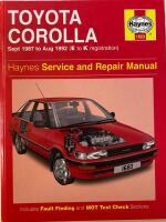 Toyota Corolla service and repair manual - models covered: Toyota corolla Saloon, Hatchback, Liftback and Estate, including special/limited editions, 1295 cc and 1587 cc petrol engines