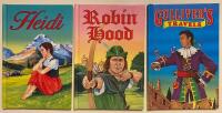 Bokpaket Heidi, Robin Hood och Gulliver&acute;s travels