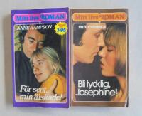 2 st romanpocket ur serien Mitt livs roman: Nr 1; f&ouml;r sent min &auml;lskade av Ann Hampson och Nr 4; Bli lycklig Josephine av Ruth Clemence.