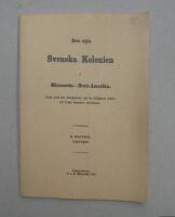 Den nya Svenska kolonien i Minnesota-Nordamerika